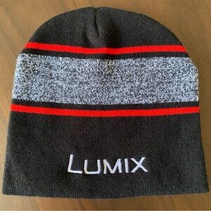 Lumix Black and Gray Beanie